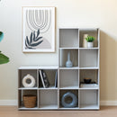 Estantería cubo de madera MDF blanca  de 60x29x120 cm