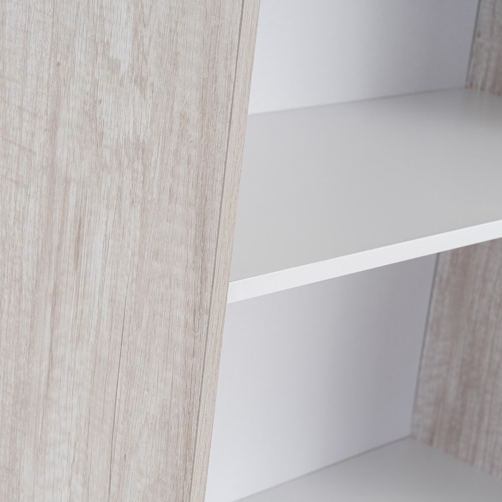 Estante de 3 prateleiras em MDF branco 60x29x147 cm