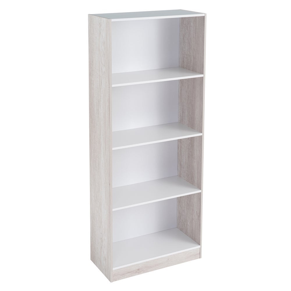 Estante de 3 prateleiras em MDF branco 60x29x147 cm