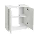 Mueble bajo lavabo pie de tablero laminado blanco de 56x30x60 cm