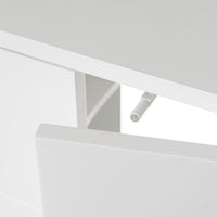 Mueble bajo lavabo pie de tablero laminado blanco de 56x30x60 cm