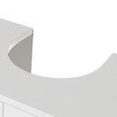 Mueble bajo lavabo pie de tablero laminado blanco de 56x30x60 cm