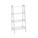 Estantería escalera con 4 estantes blanca de 43x90 cm