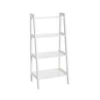 Estantería escalera con 4 estantes blanca de 43x90 cm