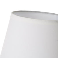 Lámpara de mesa con tulipa de cerámica blanca, de í¸ 17x27 cm