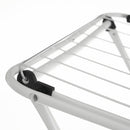 Tendedero plegable con alas blanco de metal de 182x95x47 cm