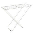 Tendedero plegable con alas blanco de metal de 182x95x47 cm