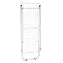 Tendedero plegable con alas blanco de metal de 182x95x47 cm