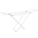 Tendedero plegable con alas blanco de metal de 182x95x47 cm