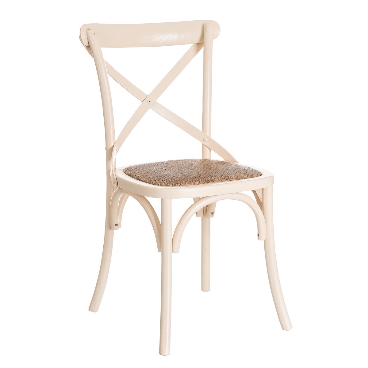 Pack de 2 sillas aspas blancas de madera de olmo