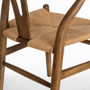 Pack de 2 sillas marrones oscuro de madera de olmo