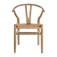 Pack de 2 sillas marrones de madera de olmo