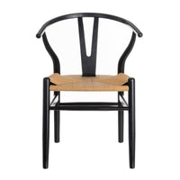 Pack de 2 sillas negras de madera de olmo