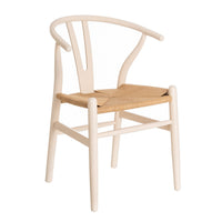 Pack de 2 sillas blancas de madera de olmo