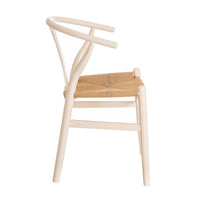 Pack de 2 sillas blancas de madera de olmo