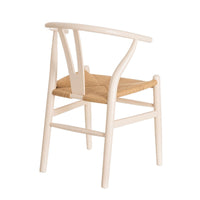 Pack de 2 sillas blancas de madera de olmo