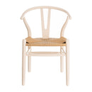 Pack de 2 sillas blancas de madera de olmo