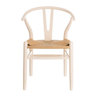 Pack de 2 sillas blancas de madera de olmo