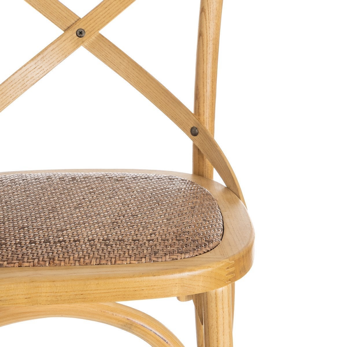 Pack de 4 sillas aspas natural de madera de olmo