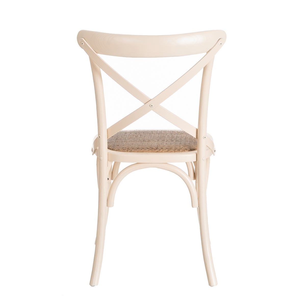 Pack de 4 sillas aspas blancas de madera de olmo