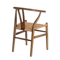 Pack de 4 sillas marrones oscuro de madera de olmo