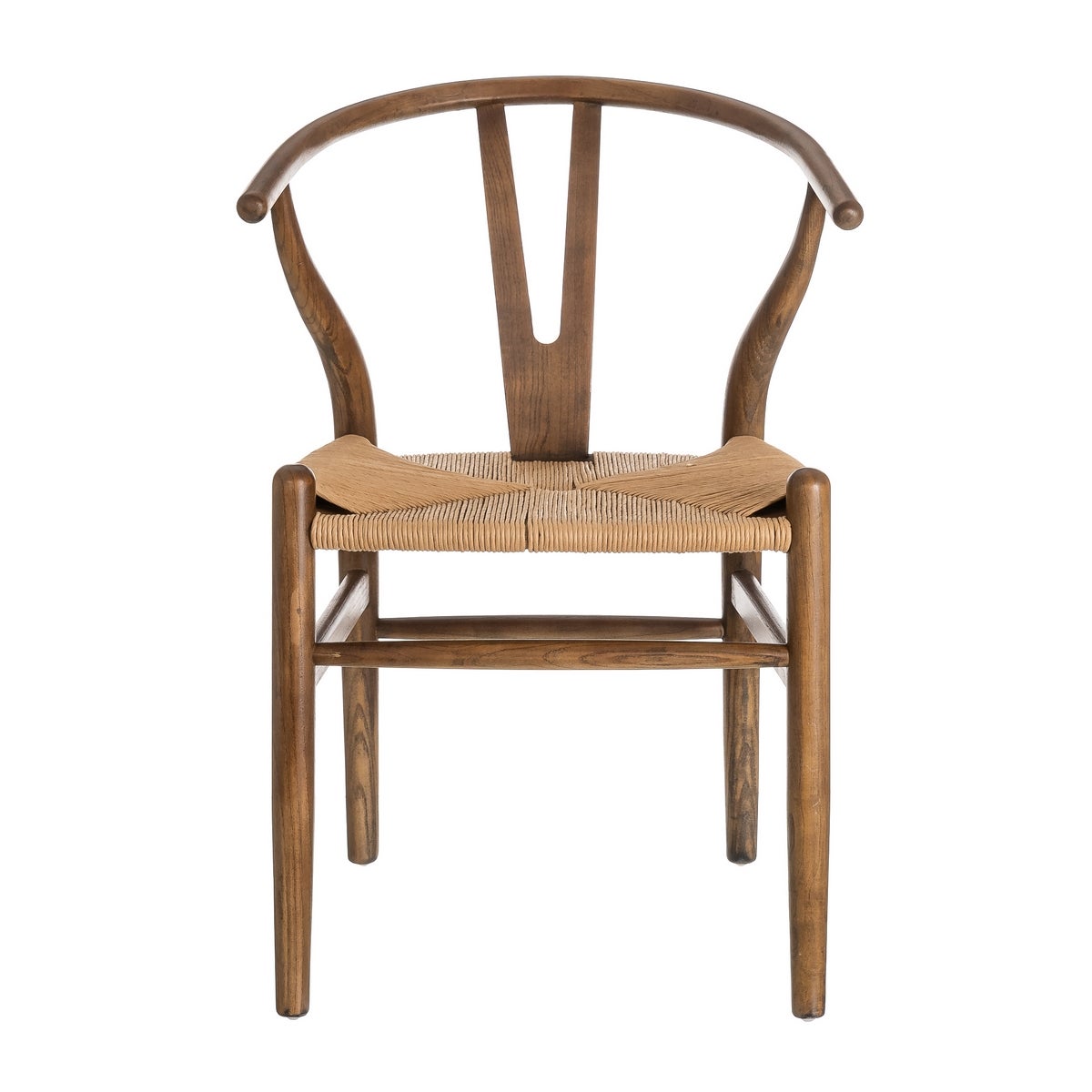 Pack de 4 sillas marrones oscuro de madera de olmo