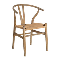Pack de 4 sillas marrones de madera de olmo