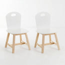 Pack de 2 sillas infantiles blancas