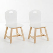 Pack de 2 sillas infantiles blancas