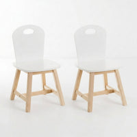 Pack de 2 sillas infantiles blancas