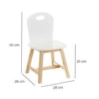 Pack de 2 sillas infantiles blancas