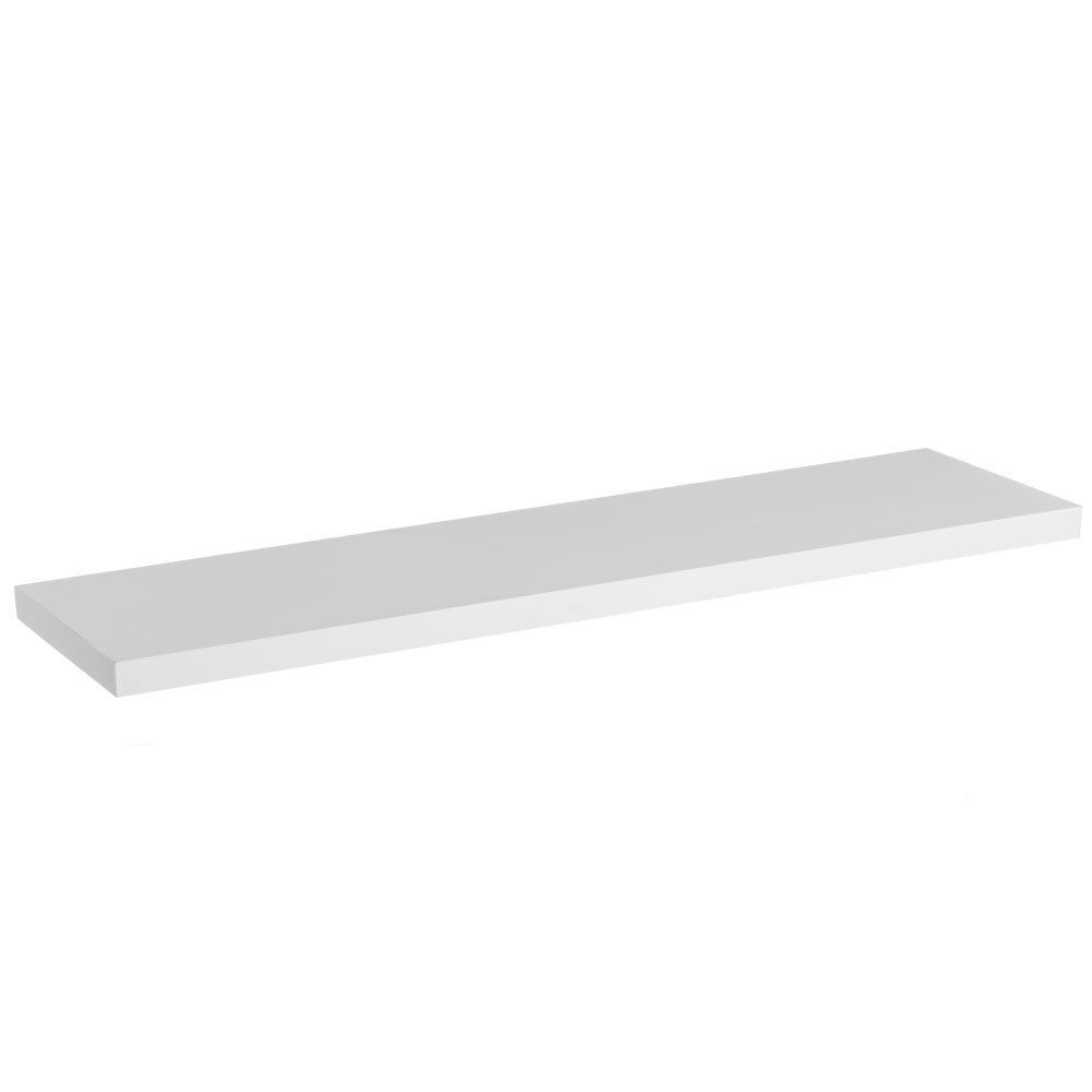 Set de 2 estantes de pared flotantes blancos de 120 cm
