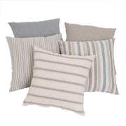 Conjunto de 5 almofadas azuis de algodão 45x45 cm com enchimento
