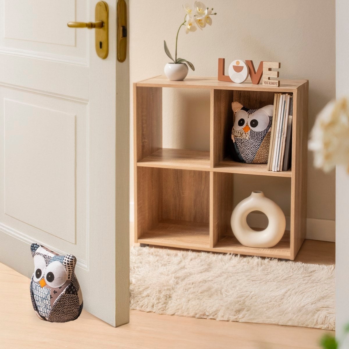 Set de 2 topes de puerta Búhos 2 kg