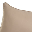 2 cojines lisos beige de tela de loneta de 50x30 cm con relleno