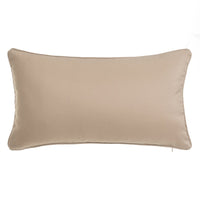 2 cojines lisos beige de tela de loneta de 50x30 cm con relleno