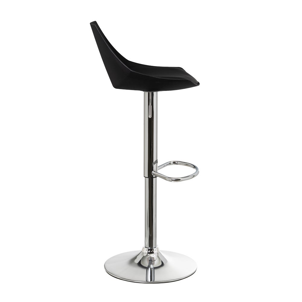 Set de 2 taburetes giratorios negros de 104 cm