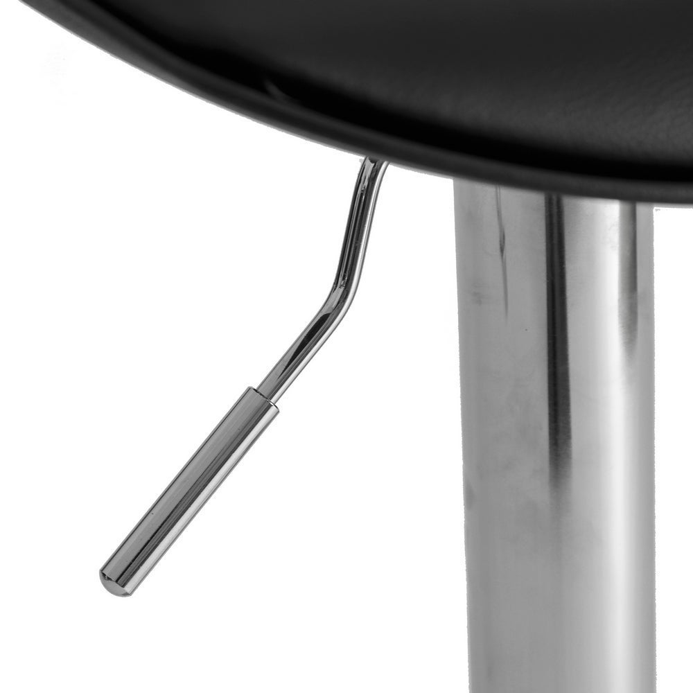Set de 2 taburetes giratorios negros de 104 cm