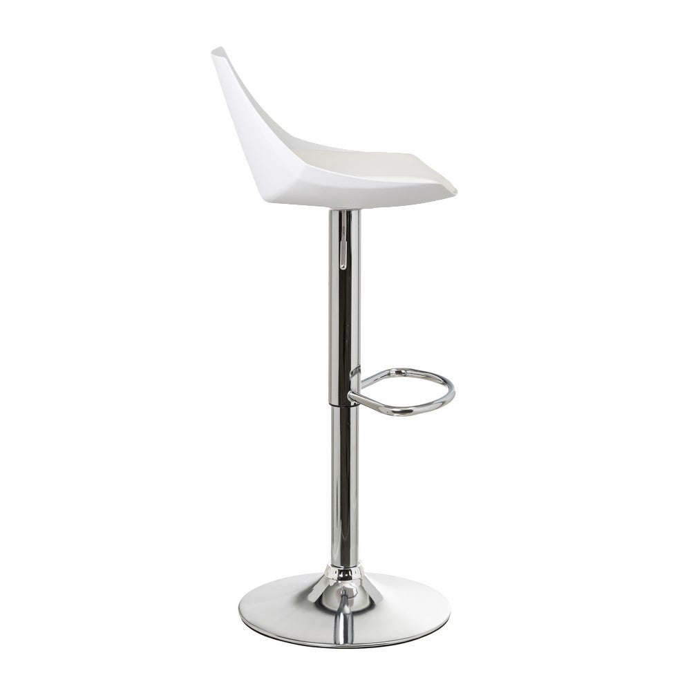 Set de 2 taburetes giratorios blancos de 104 cm