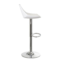 Set de 2 taburetes giratorios blancos de 104 cm