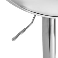Set de 2 taburetes giratorios blancos de 104 cm