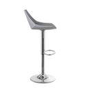 Set de 2 taburetes giratorios grises de 104 cm
