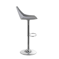Set de 2 taburetes giratorios grises de 104 cm