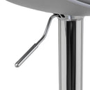 Set de 2 taburetes giratorios grises de 104 cm