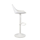 Set de 2 taburetes giratorios blancos de 104 cm