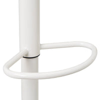 Set de 2 taburetes giratorios blancos de 104 cm