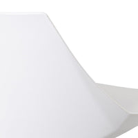 Set de 2 taburetes giratorios blancos de 104 cm