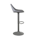 Set de 2 taburetes giratorios grises 104 cm