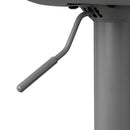 Set de 2 taburetes giratorios grises 104 cm