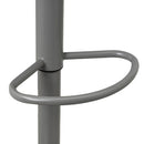 Set de 2 taburetes giratorios grises 104 cm